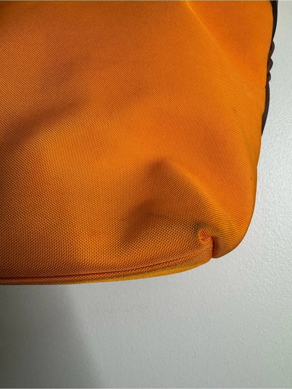 Dooney & Bourke Nylon Shopper Tote Orange Yellow Shoulder Bag